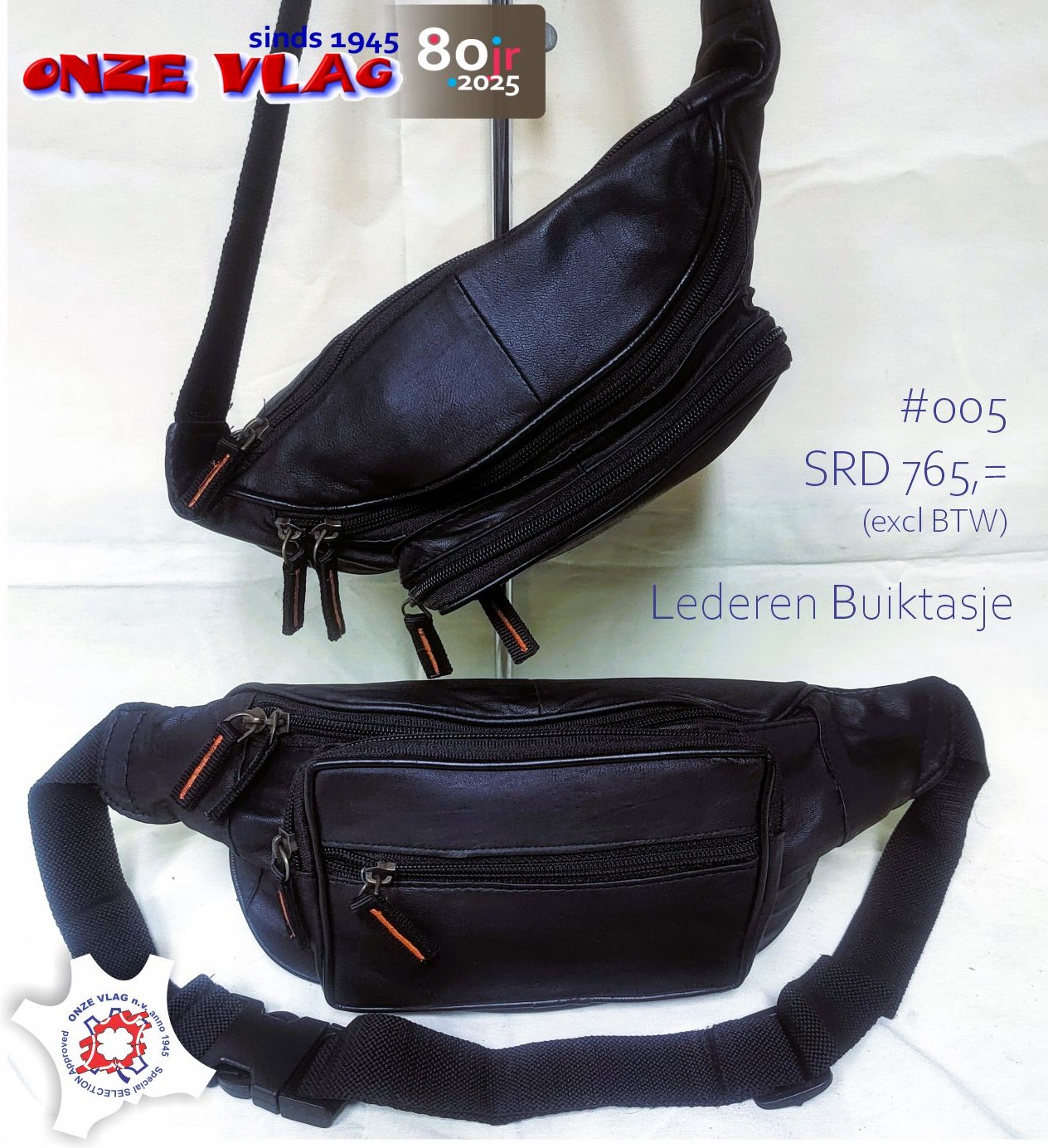 005 lederbuiktasje nw