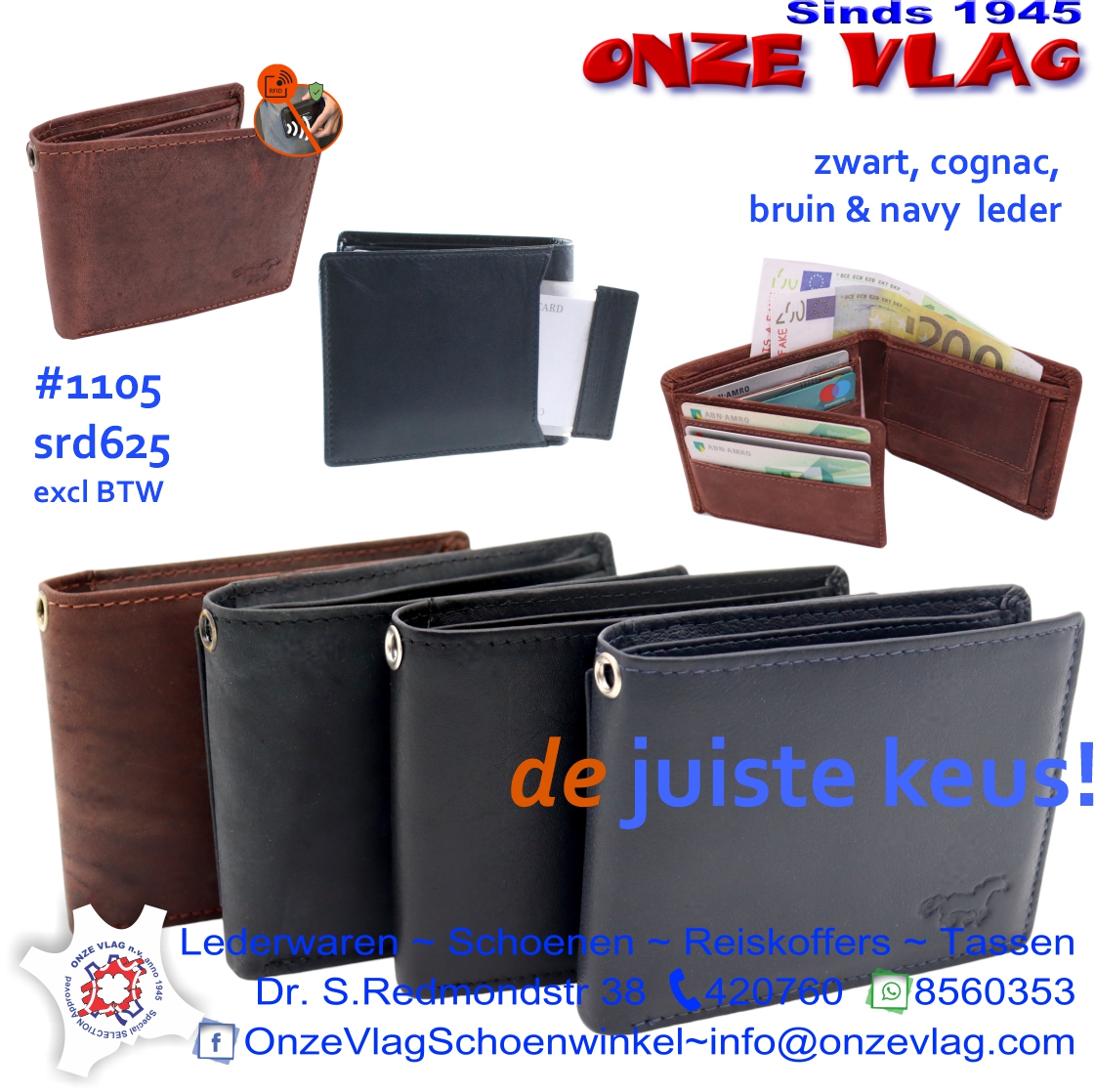 1105 bilfold leather