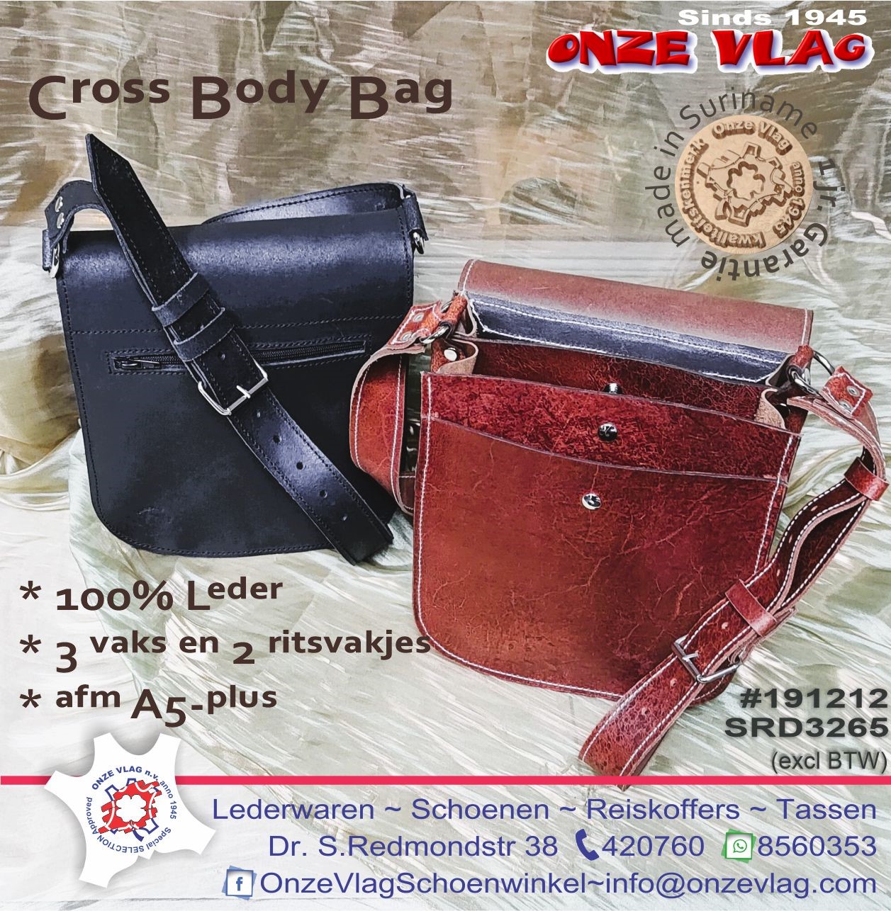 191212 cross body bag back in stock