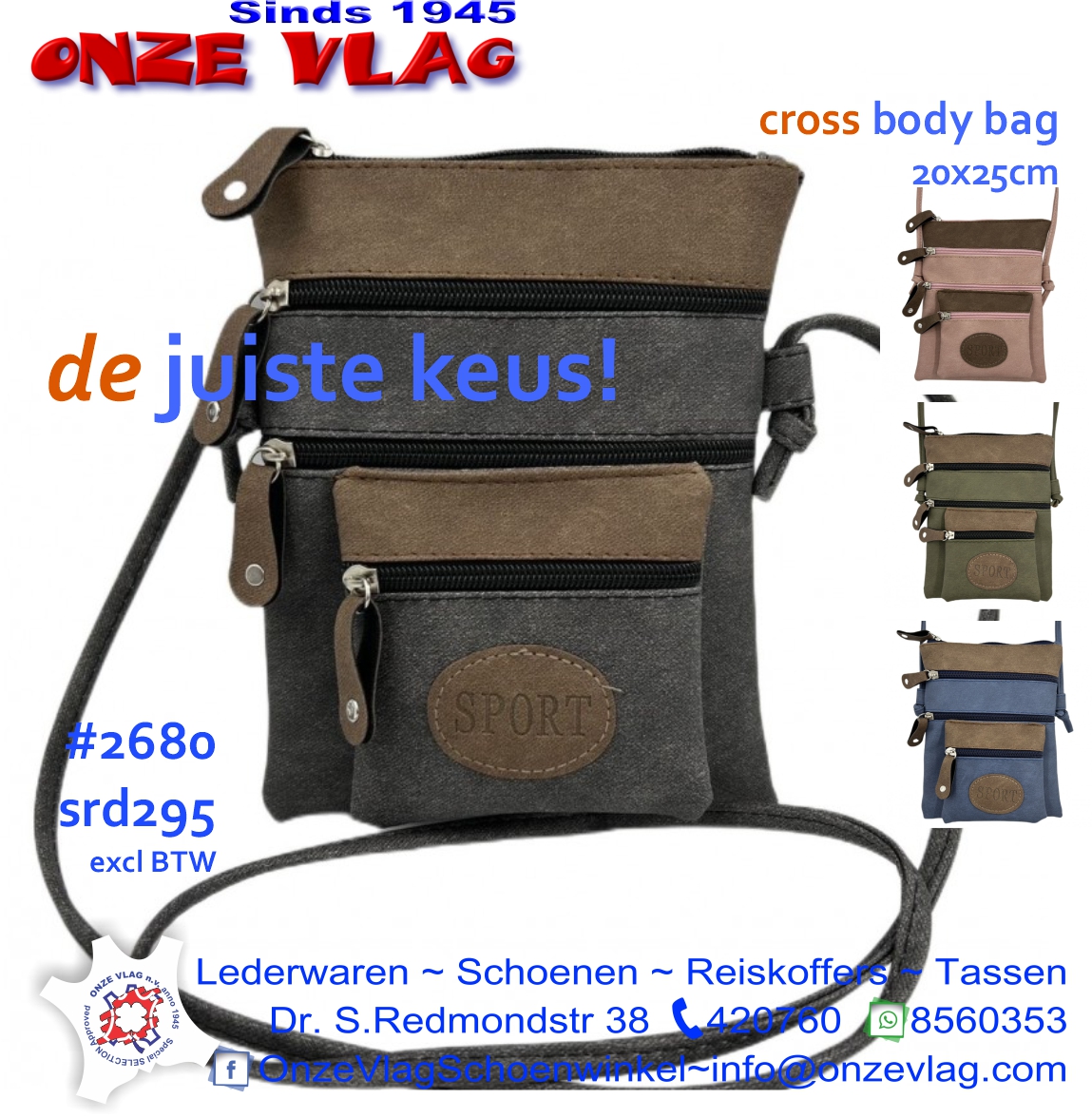 2680 crossbodybag nog ook bij dame stassen te plaatsten