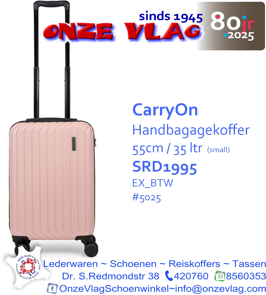 5025 carryon luggage 55cm