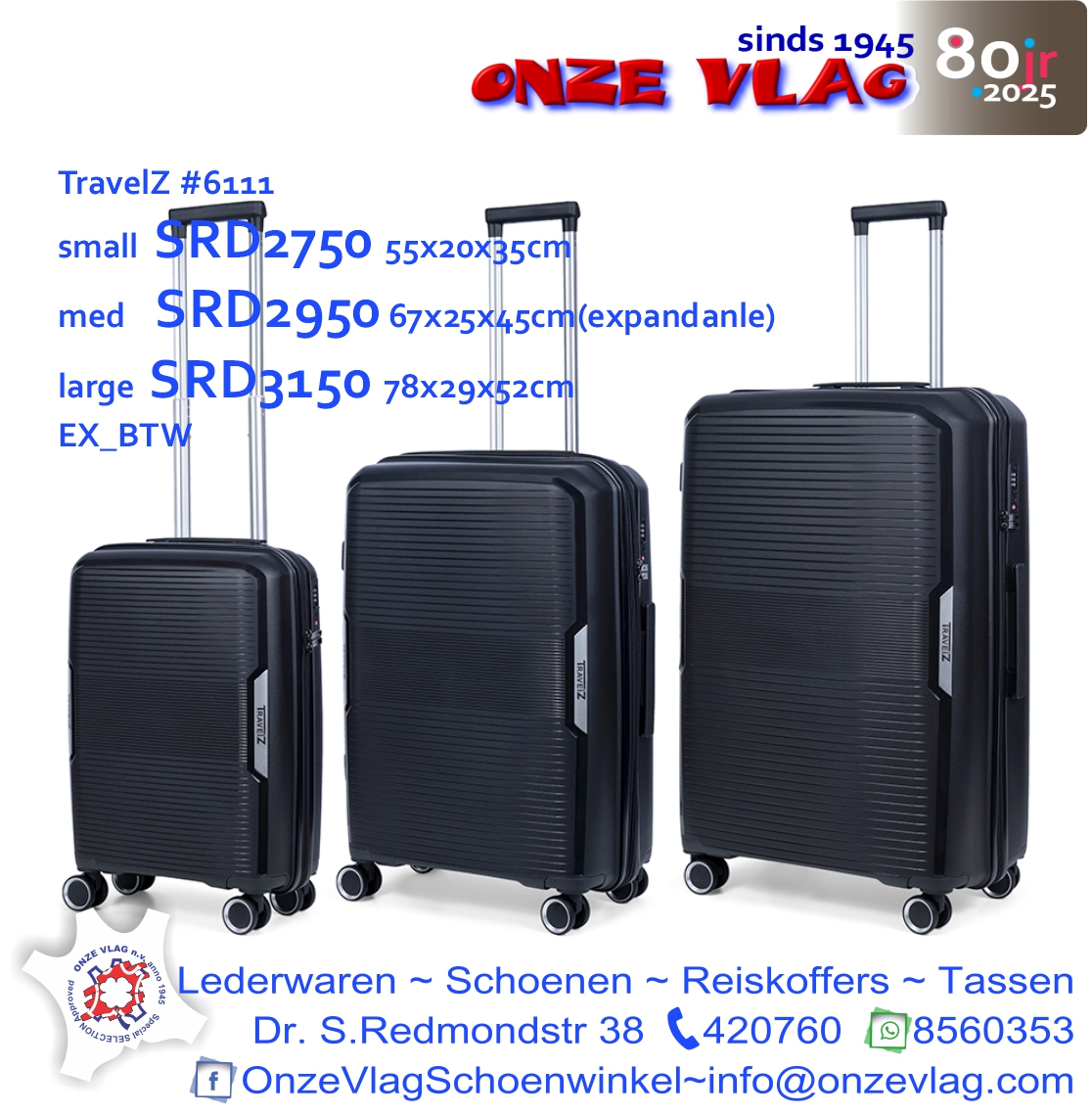 6111 travelZ luggage bk