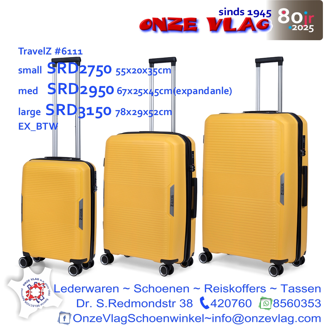 6111 travelZ luggage yel