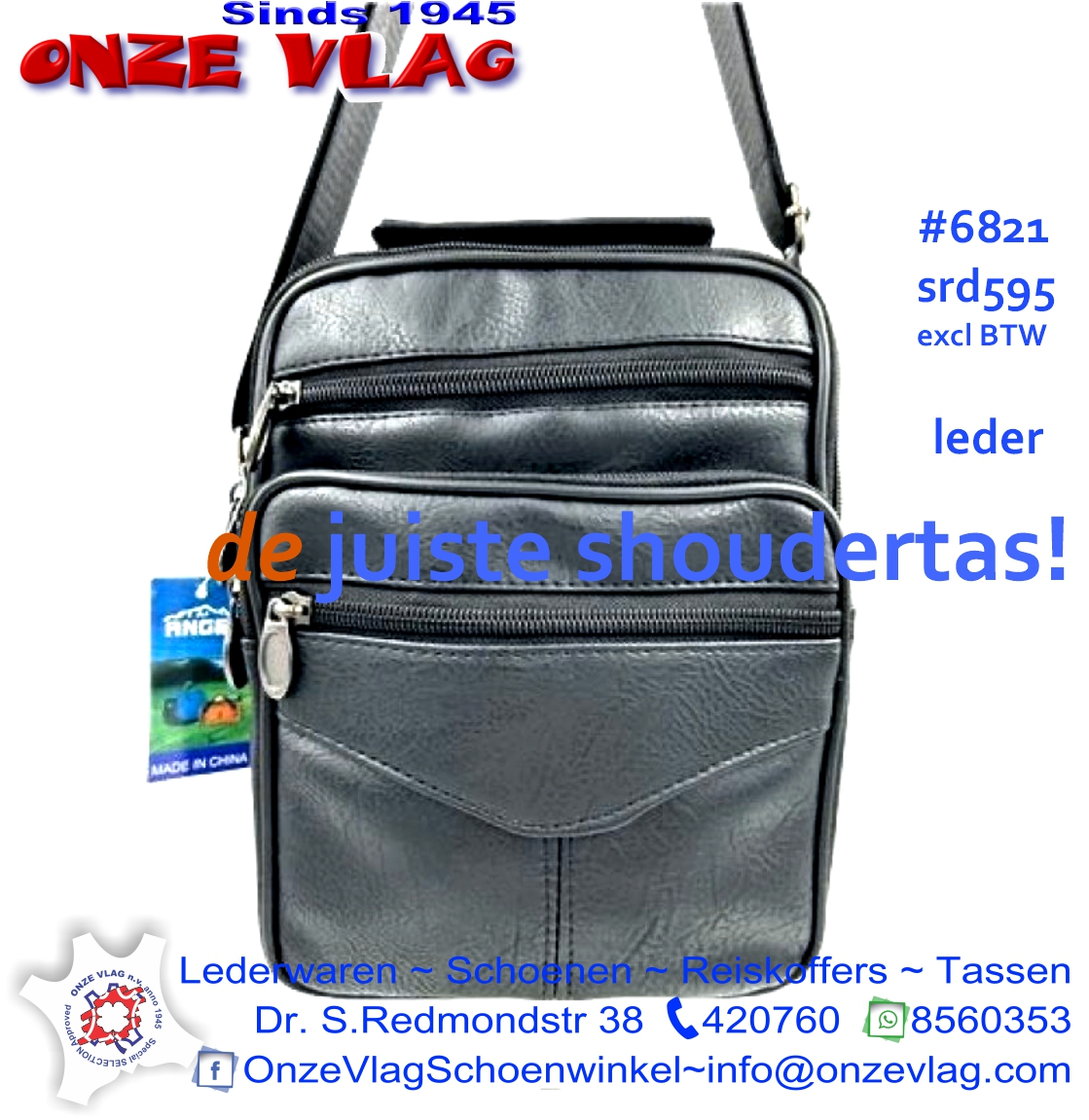6821 lederen shcoudertas