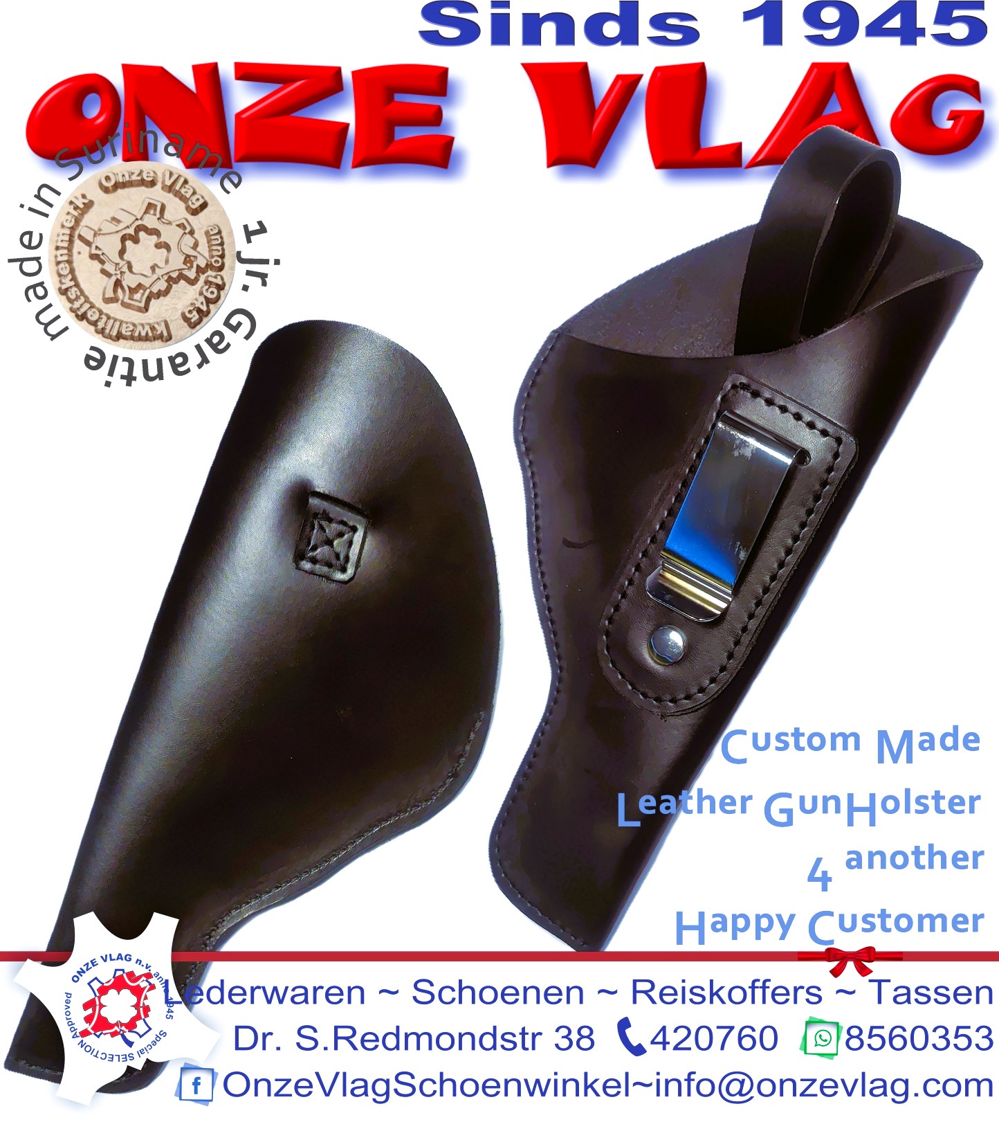 Custom leather gunholster