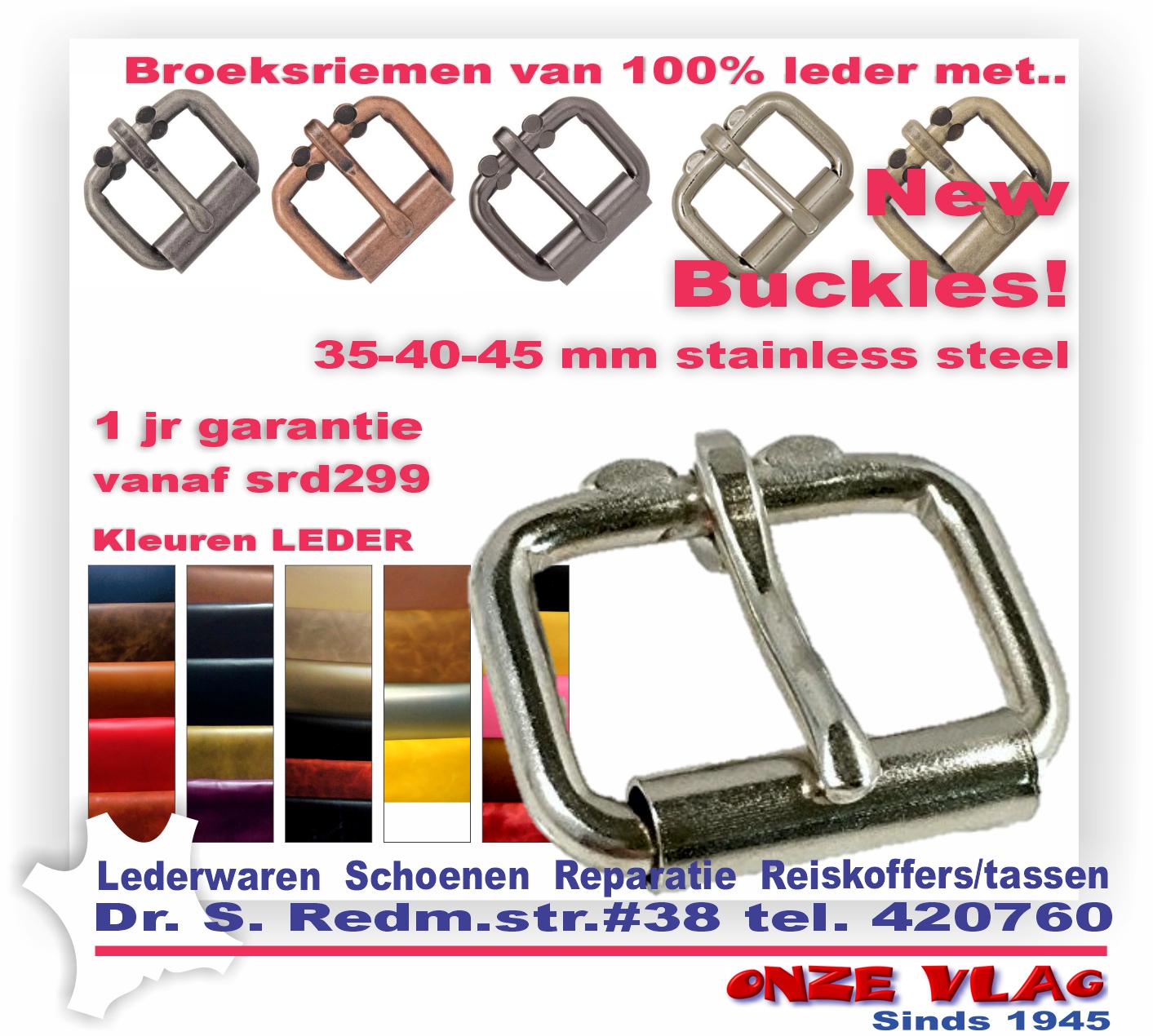 NEw buckles 5 Ledersoort