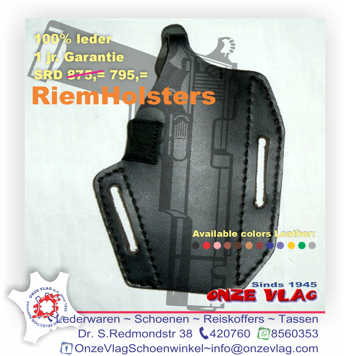 Riem Holster Plat (2)