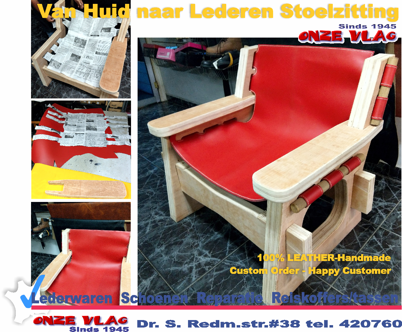 Stoelzitting AL rood
