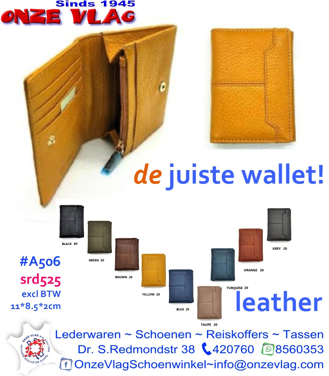 a506 leather wallet