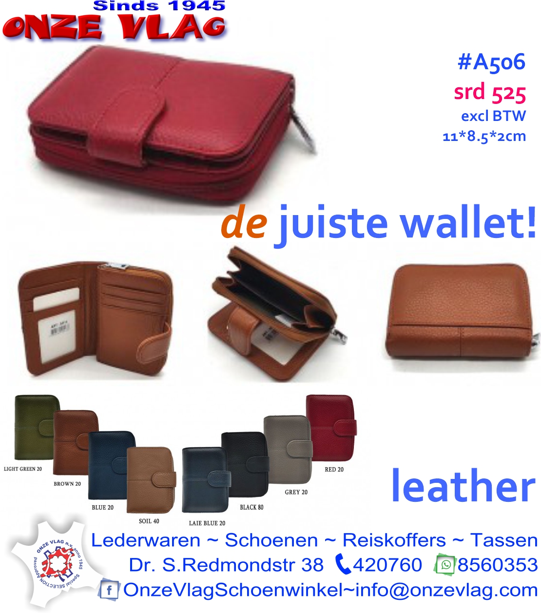 a516 leather wallet