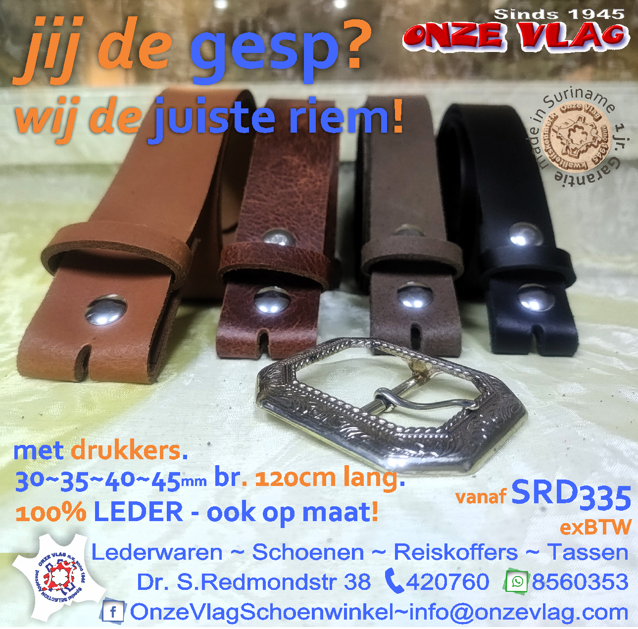 blanco riem 30 35 40 45