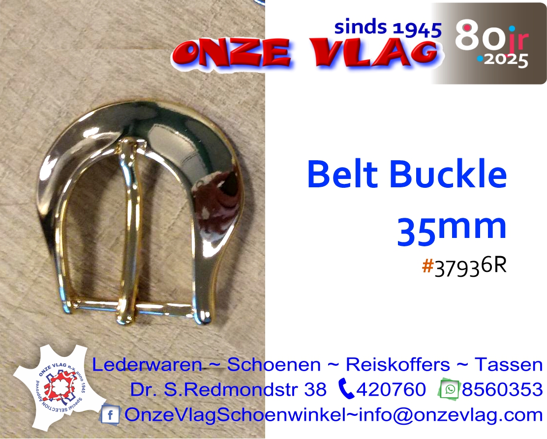 buckle gold 35 mm