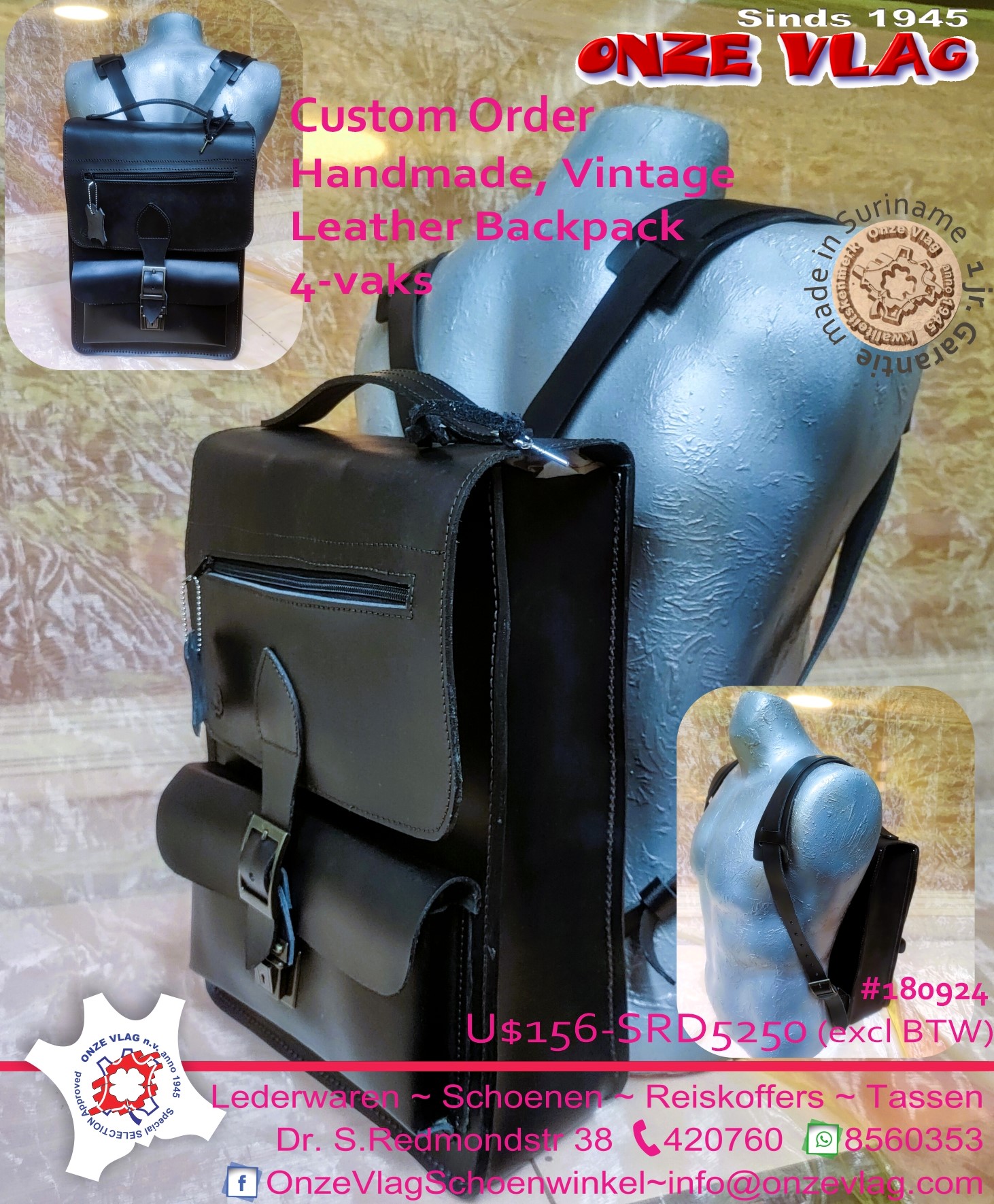 custom made leatherbackpack blbl