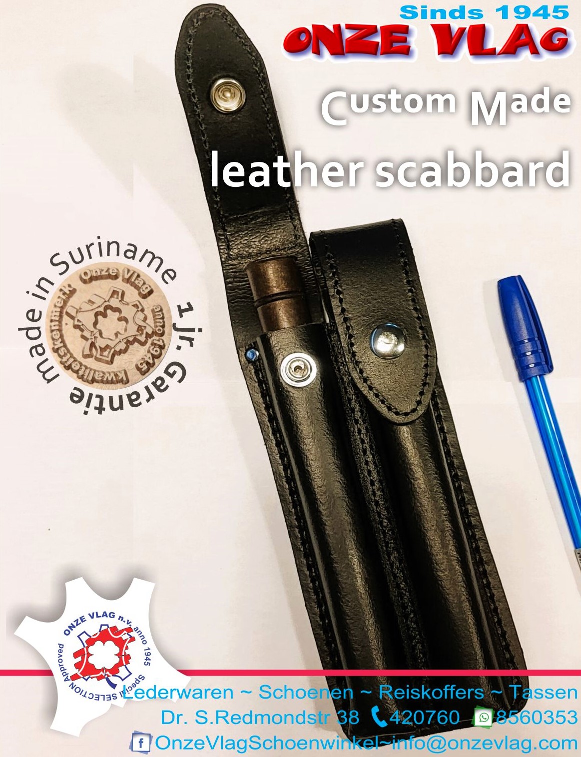 custommade lederen foedraal