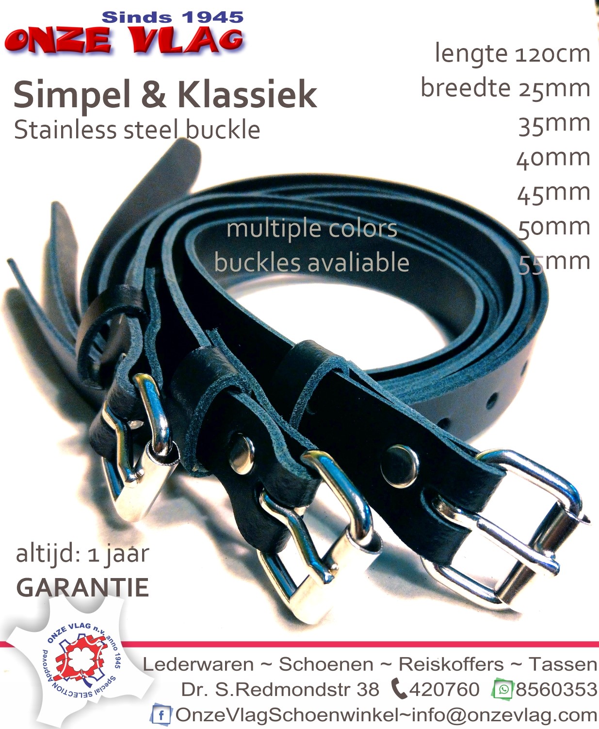 gesp2 25mm 55 mm breedte rolgesp