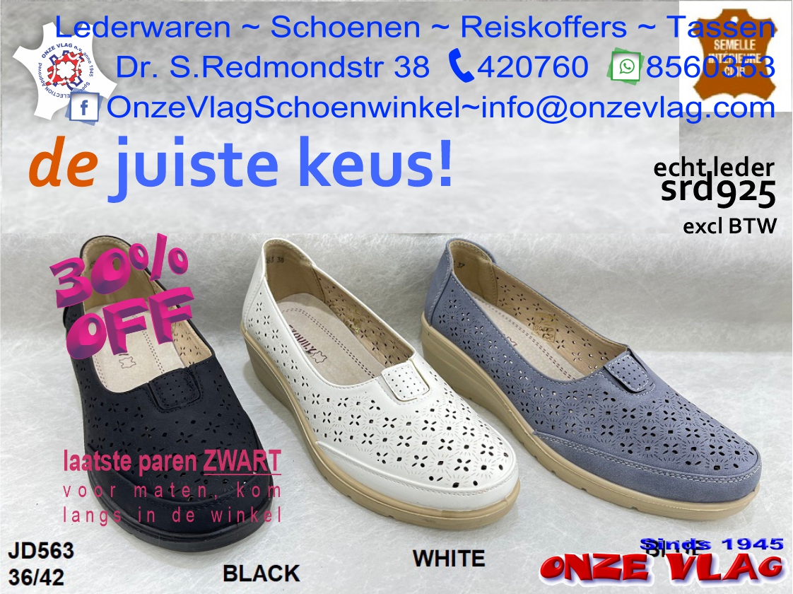 jd563 leather white blk blue