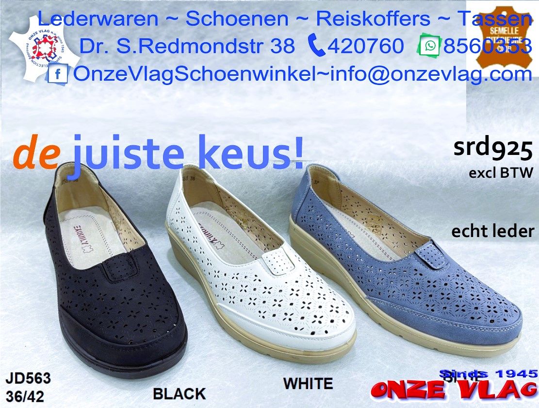 jd563 leather white blk blue