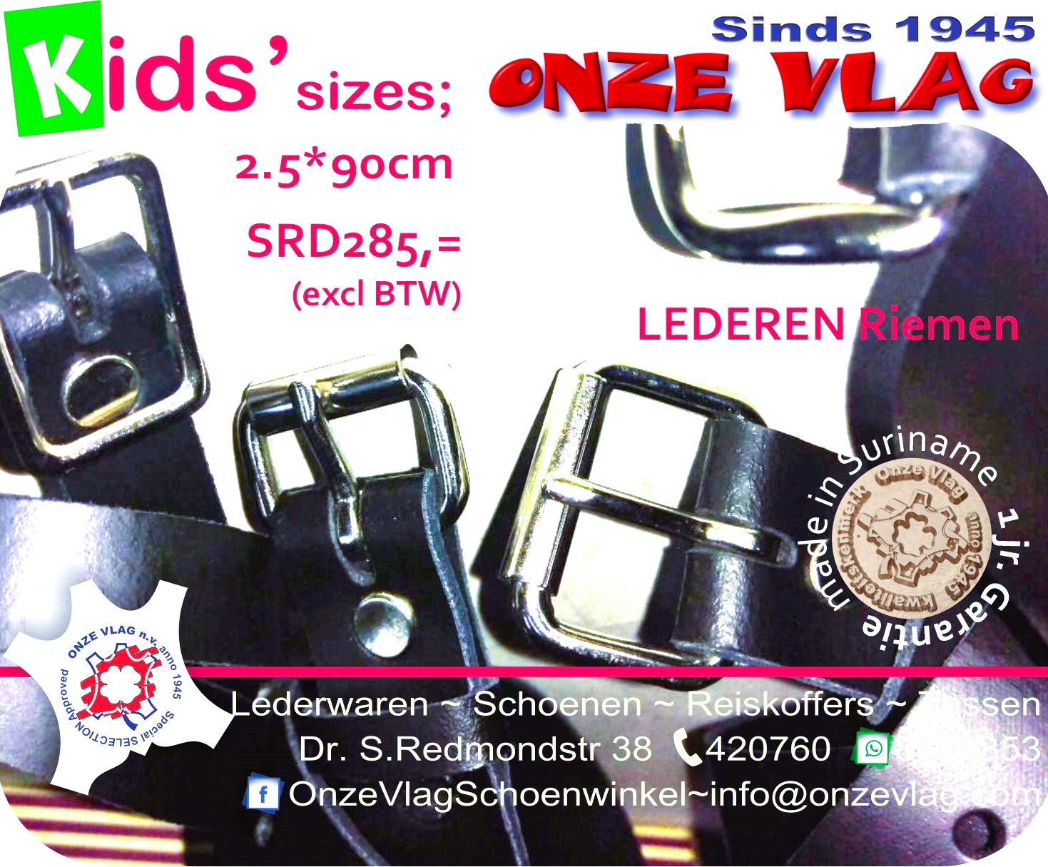 kids lederen riemen