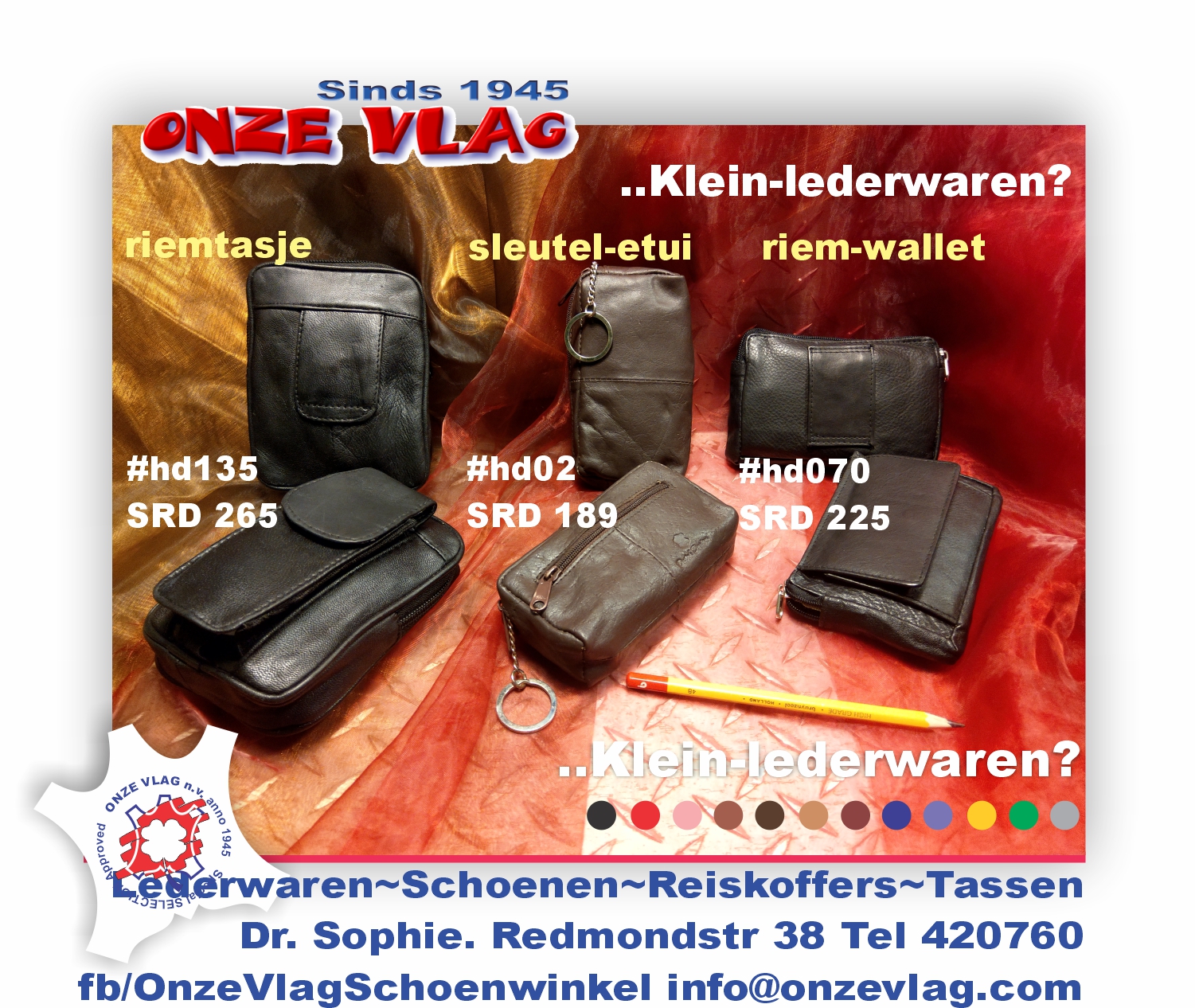 kleinlederwaren etui tasjes enzo