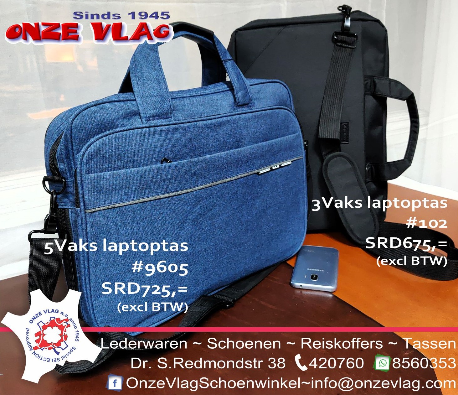 laptoptassen 9605bl 102 zw