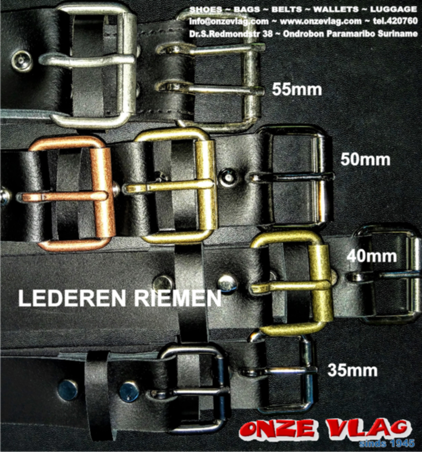 lederen riemen rolgesp 35 40 50 55mm