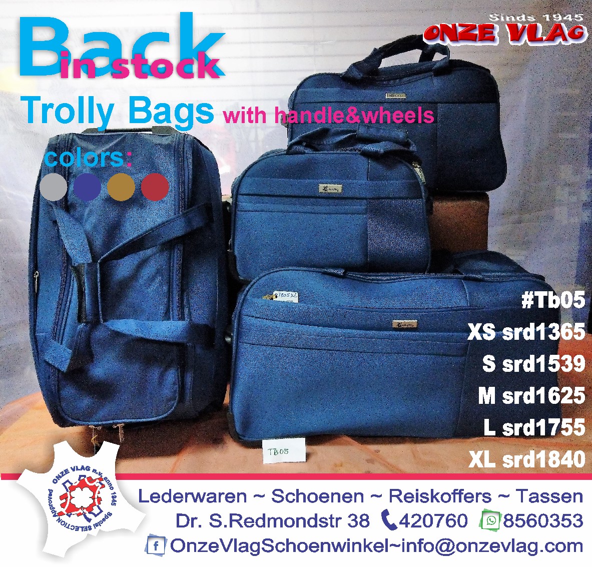 luggage tb05 blauw 2022
