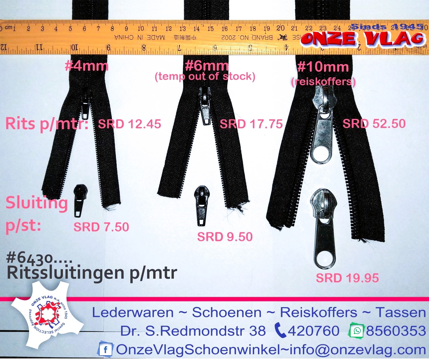 ritsen per meter