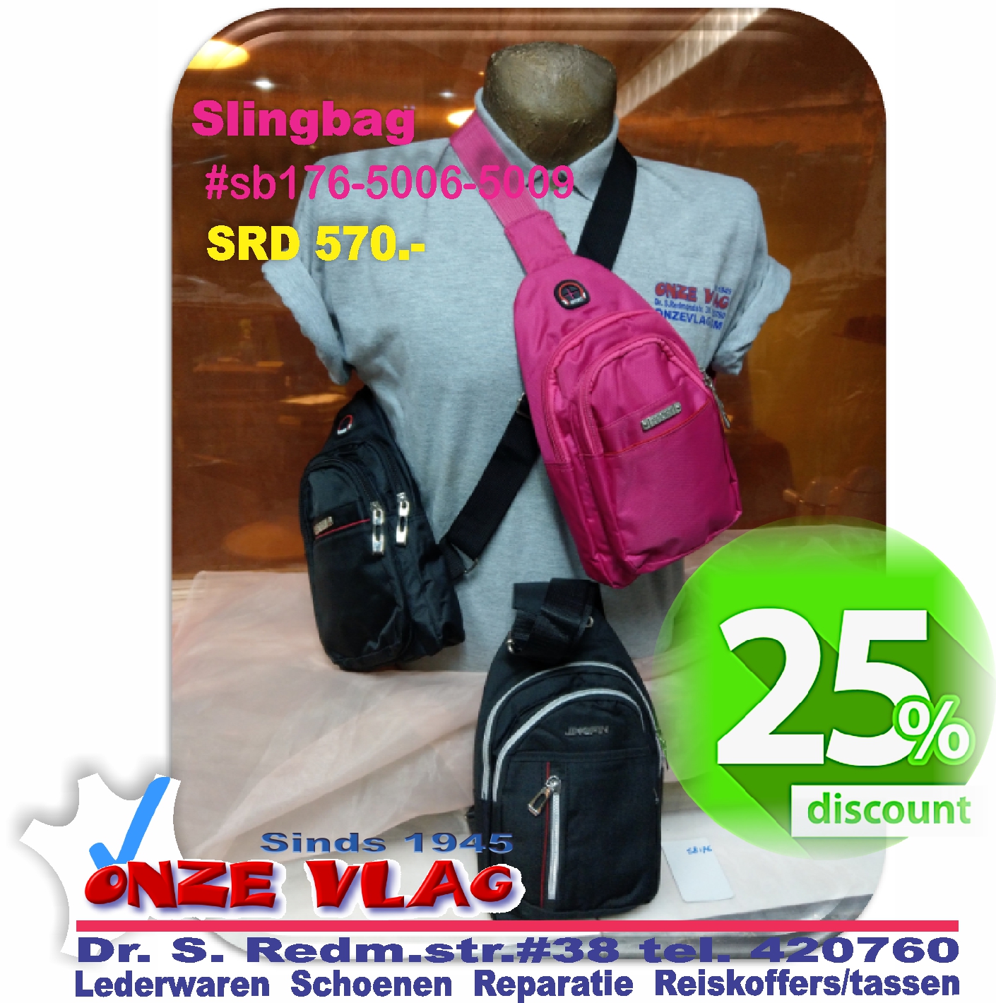 slingbag sb176 sb5006 25% discount