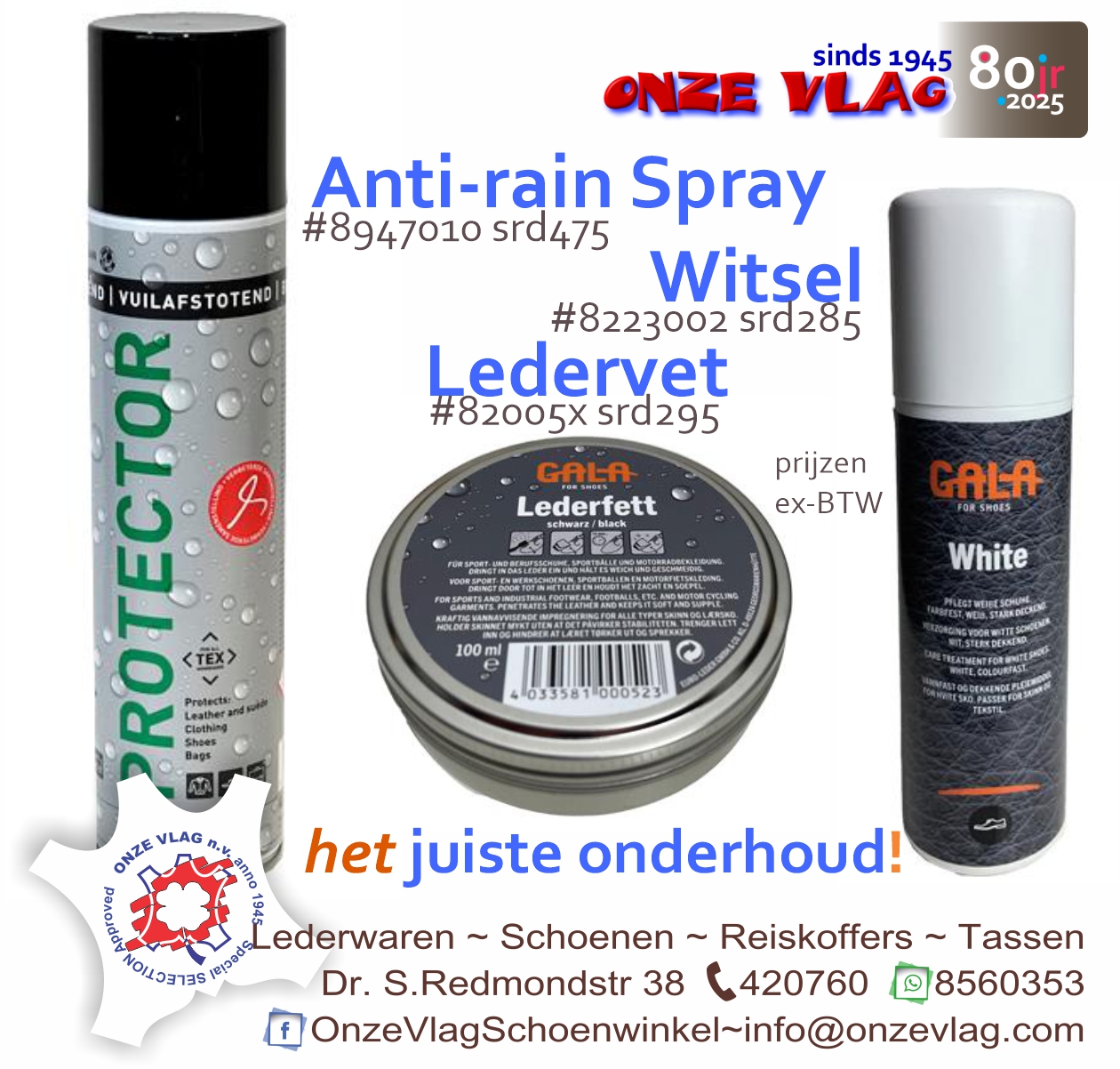 witsel antirain en ledervet