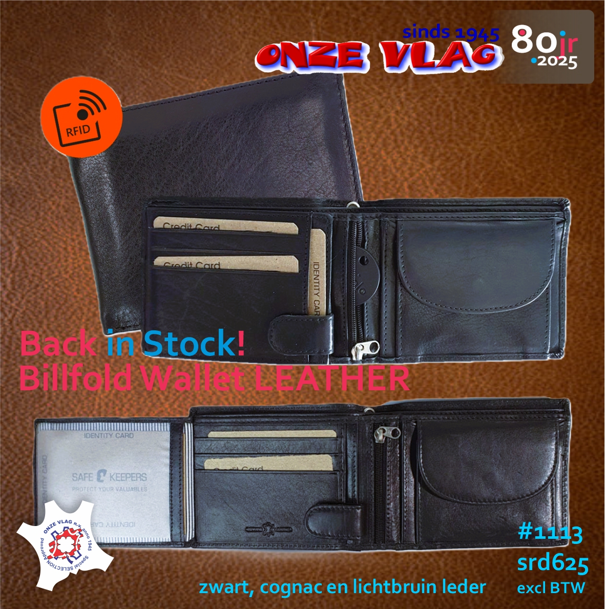 1113 bilfold leather bk nw
