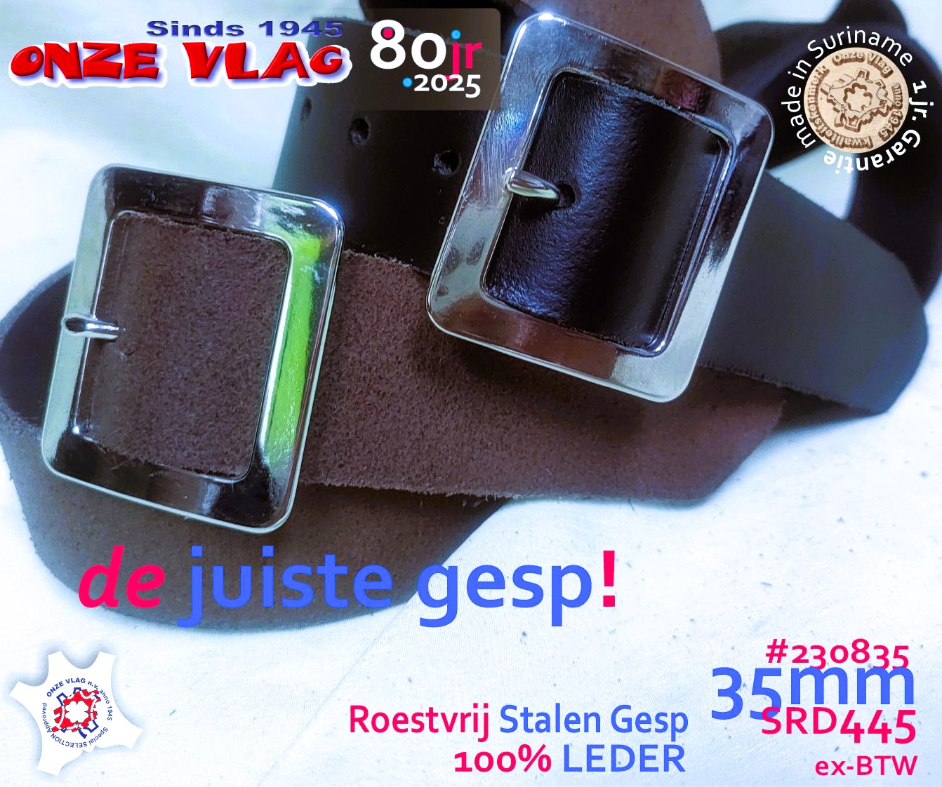 230835 vierkante buckle