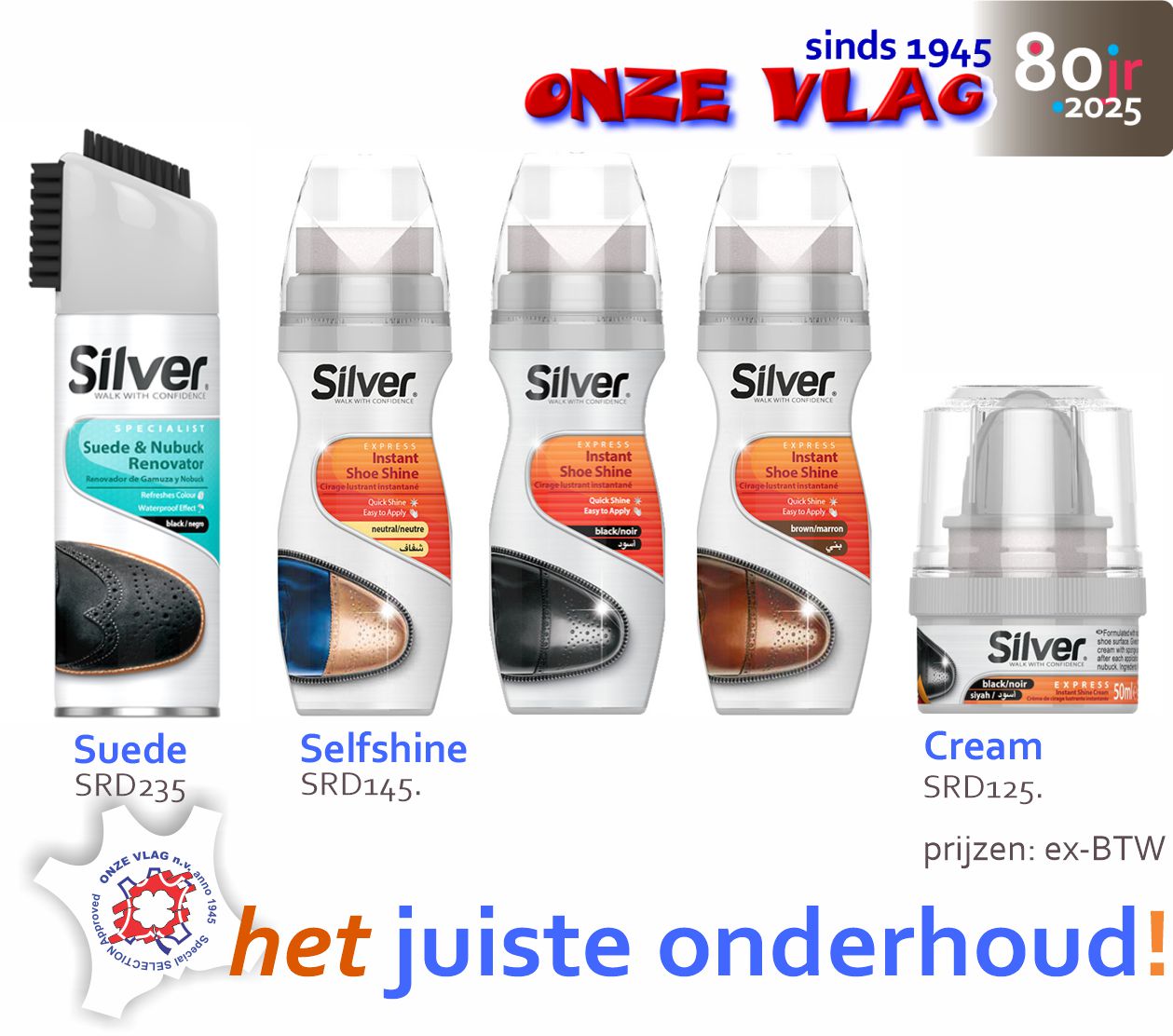 Silver selfshine nubuck cream