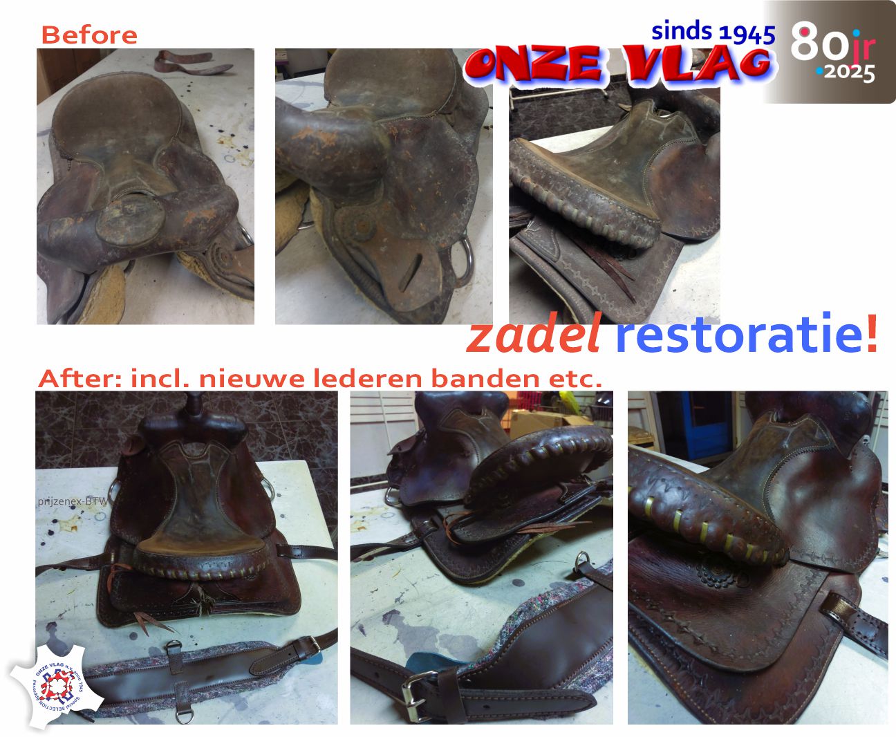 zadel restoratie