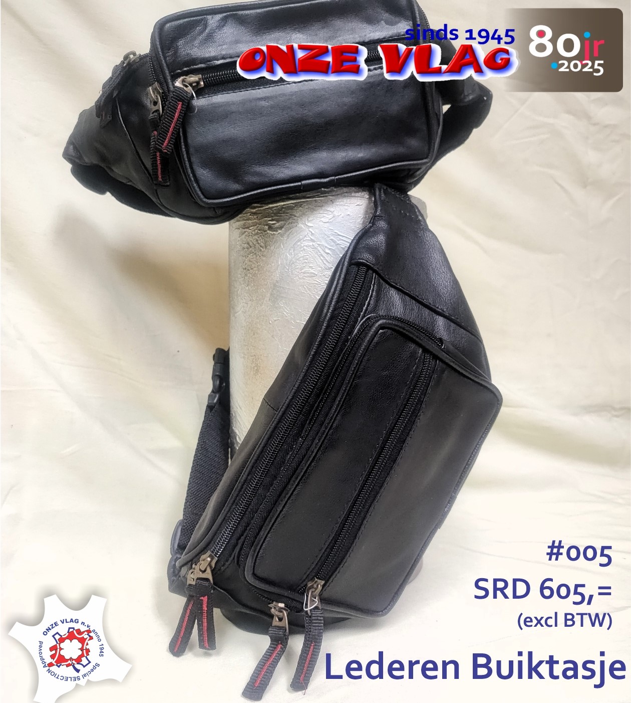005 lederbuiktasje nw