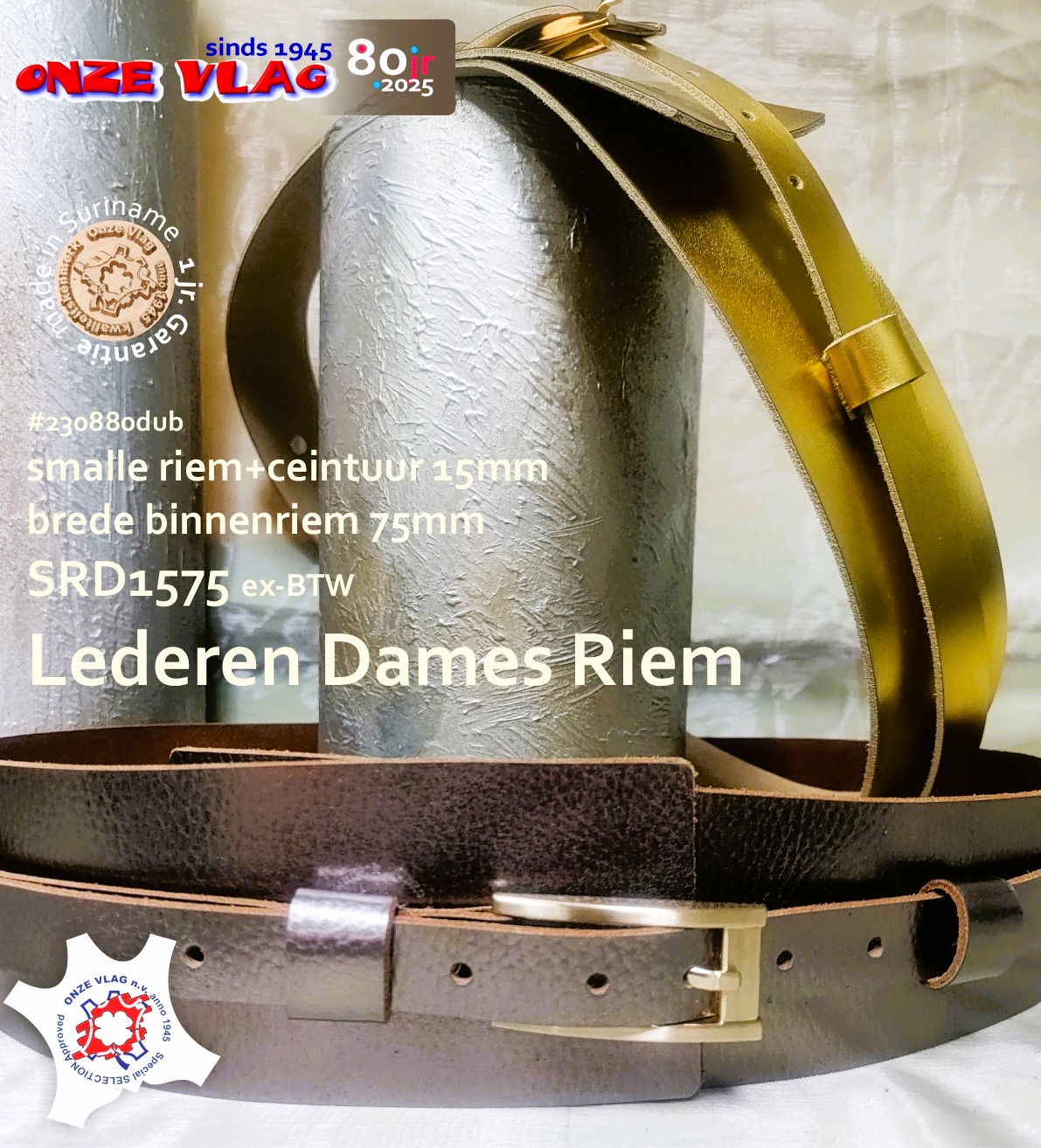 230880dub dames ceintuur gold brons
