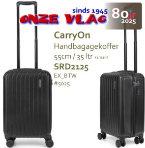 5025 carryon luggage 55cm zwart