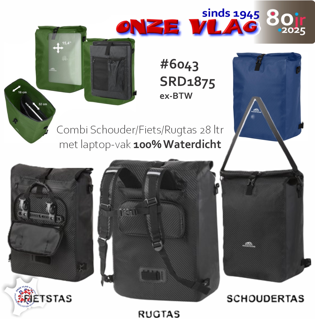 60438 TravelZ Hipster Rugtas 28L