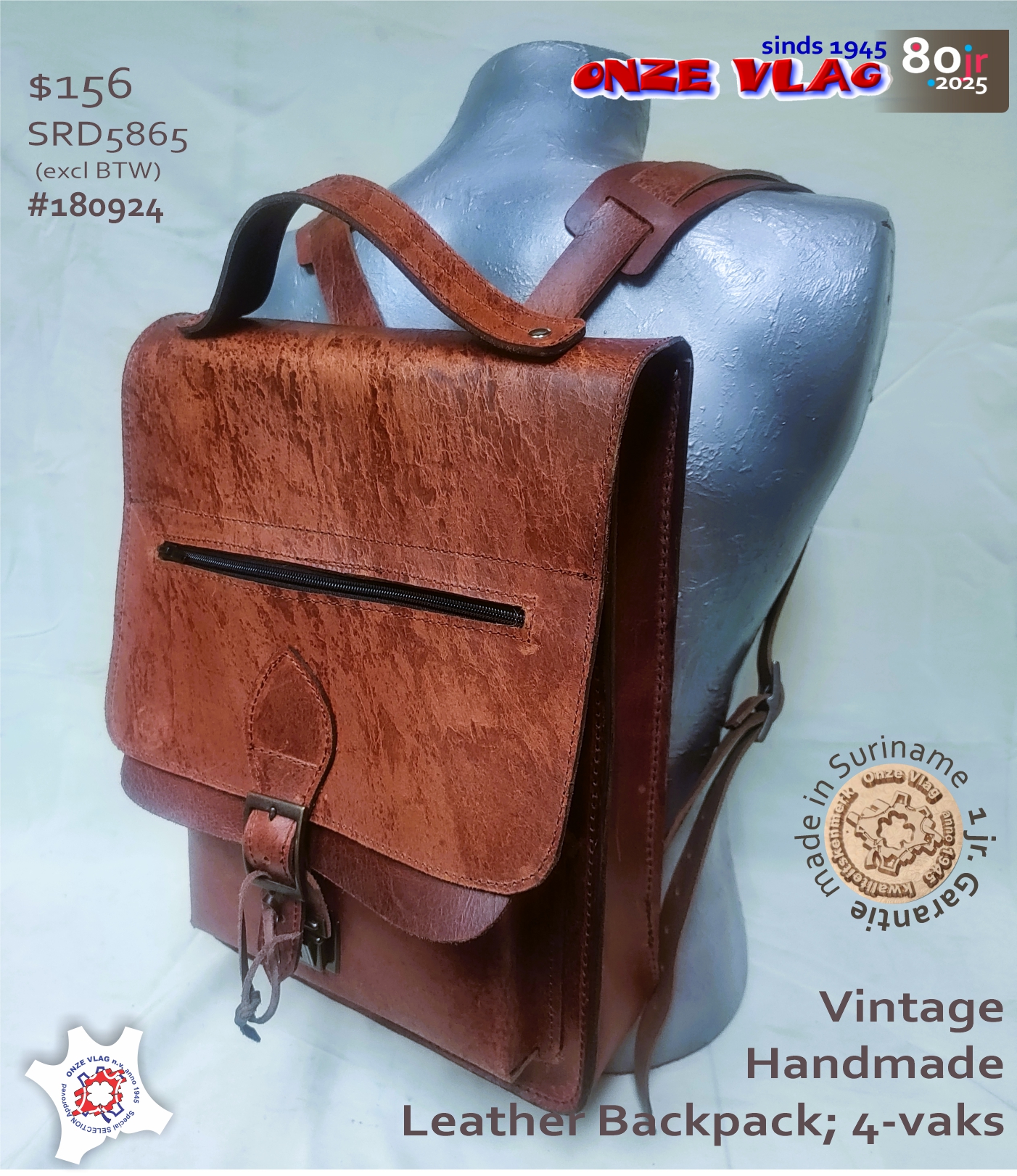 180924 leatherbackpack roest