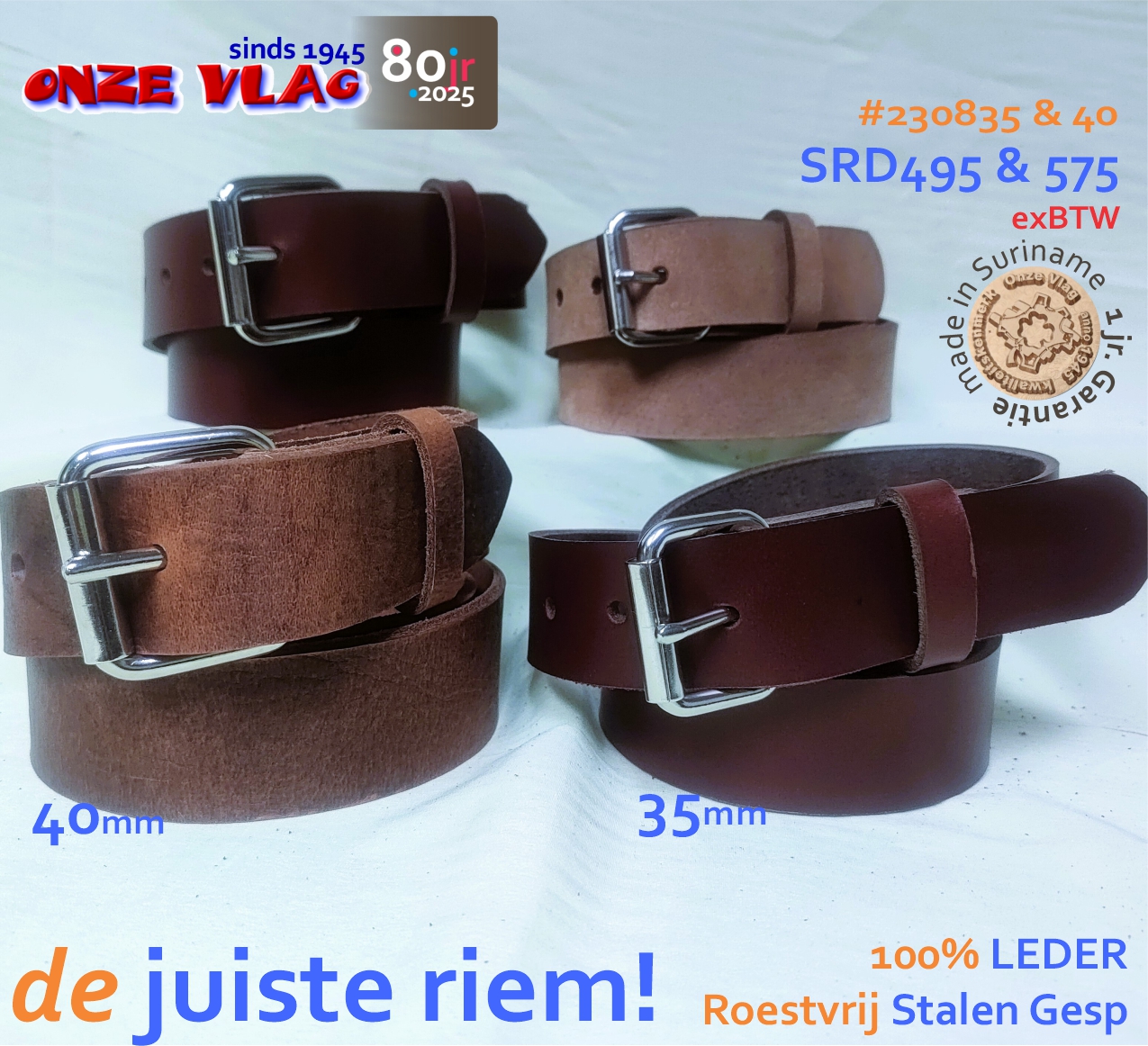 230835 en 40 nhd roller buckle br en nat leder