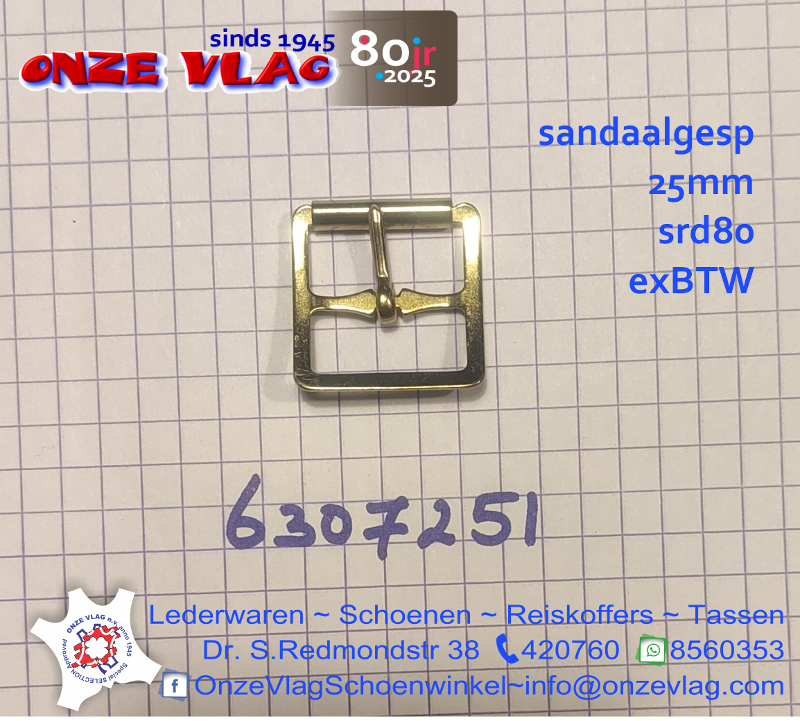 6307251 beugeo samdaal gesp 25mm