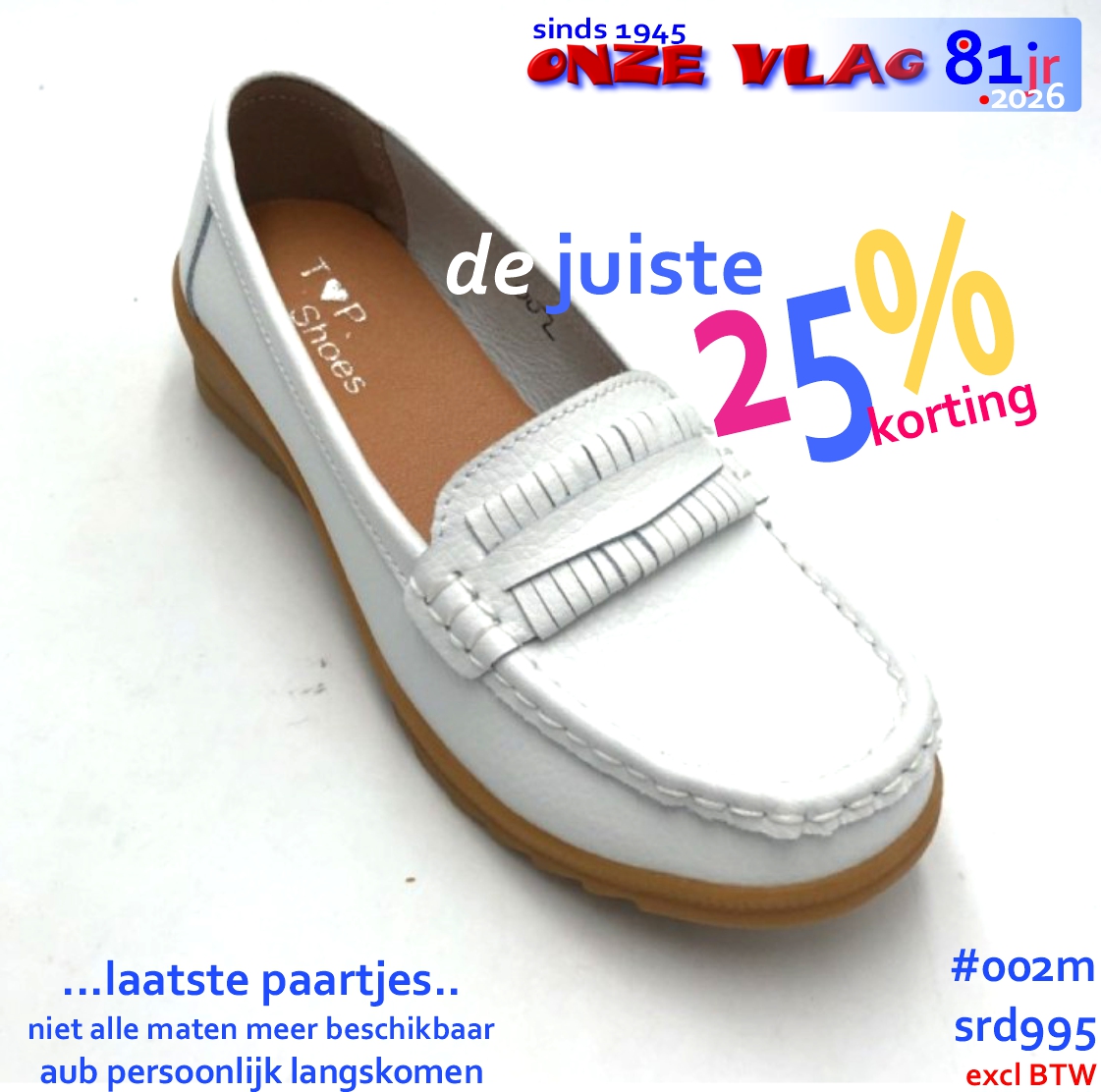 002m ladies moc white
