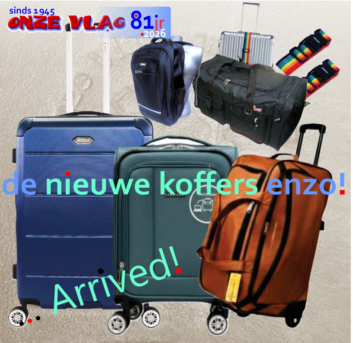 new arrivedreiskoffers enzo