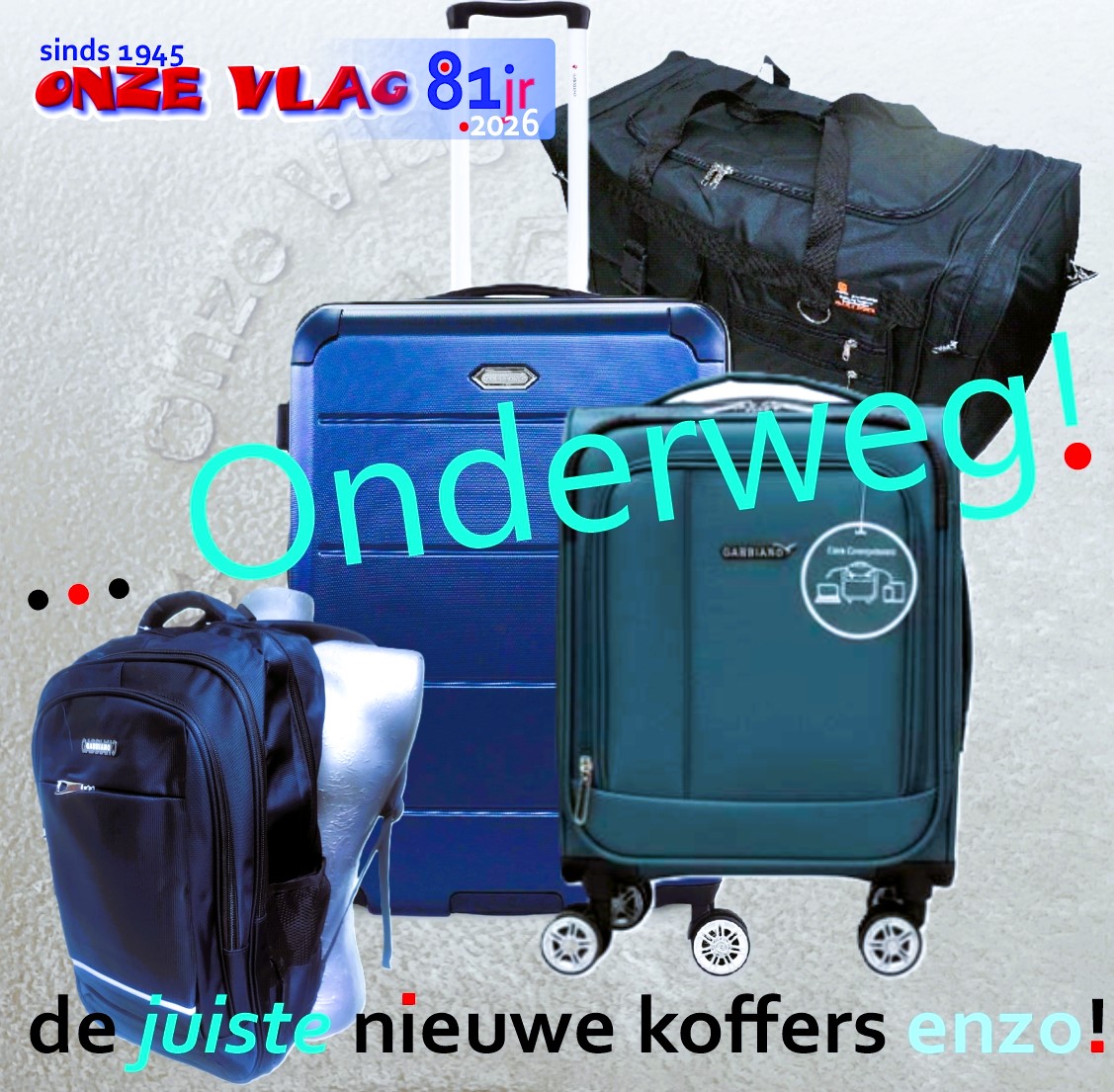 onderweg reiskoffers enzo