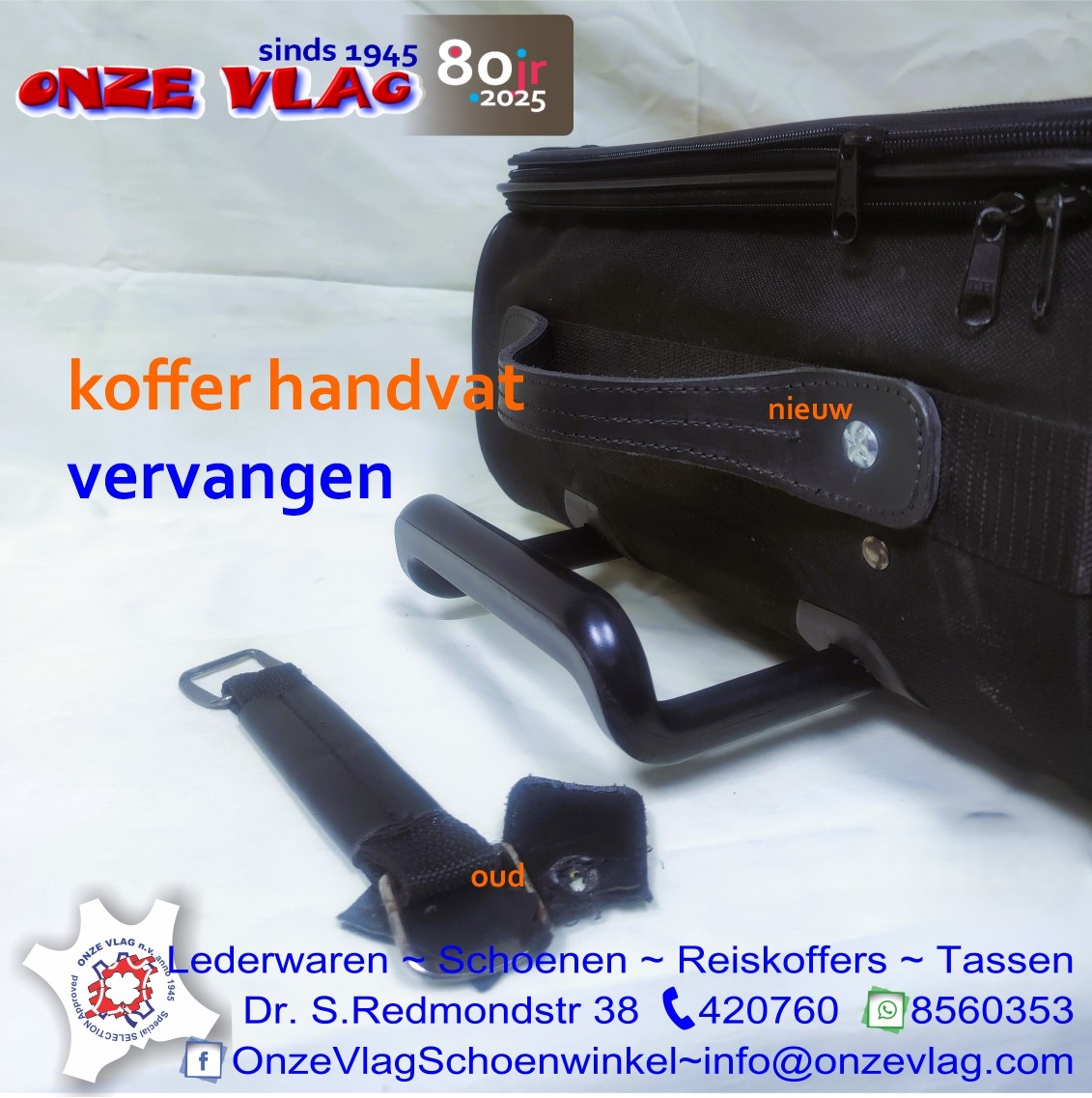 kofferhandvat vervangen